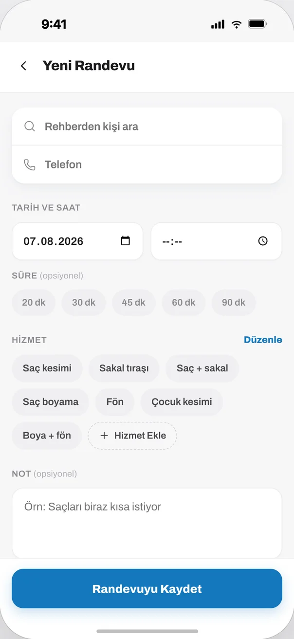 Yoğun bir günde hiçbir randevu gözden kaçmasın.
