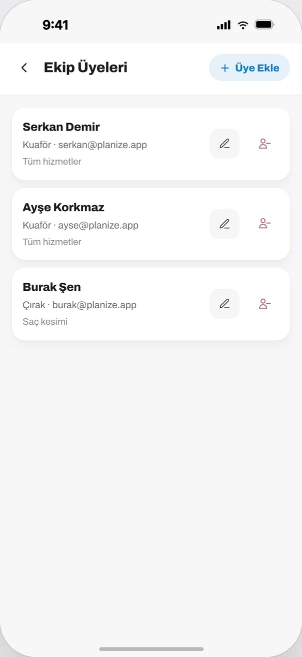 Yoğun saatleri, uzun işlemleri ve ekip programını tek bakışta gör.